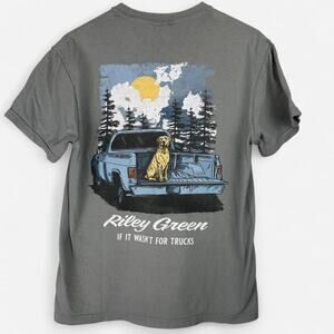 Riley green if it wasn't for trucks graphic tee country music shirt size M